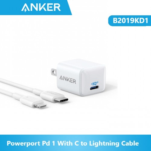 Anker B2019KD1 Powerport Pd 1 avec câble C vers Lightning
