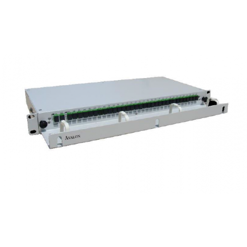 Avalon (AN-FOS-1x32-SC/APC) Fibre optique, panneau répartiteur, coulissant 19 pouces, PLC 1U