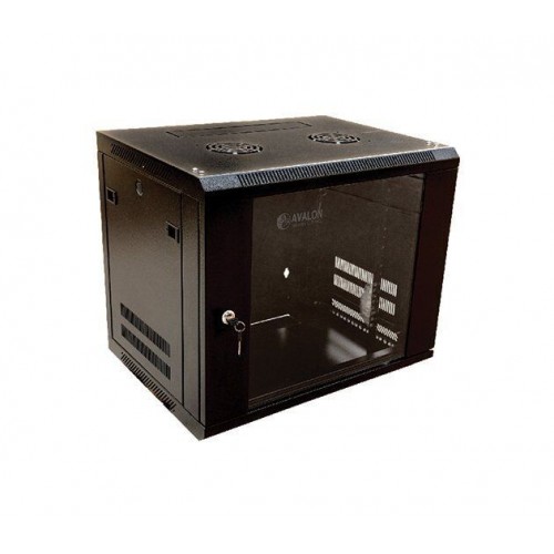 Avalon (AN-WM18U600X600) 18U X 600(W) X 600(D)-WALL MOUNT-SINGLE SECTION CABINET + FAN