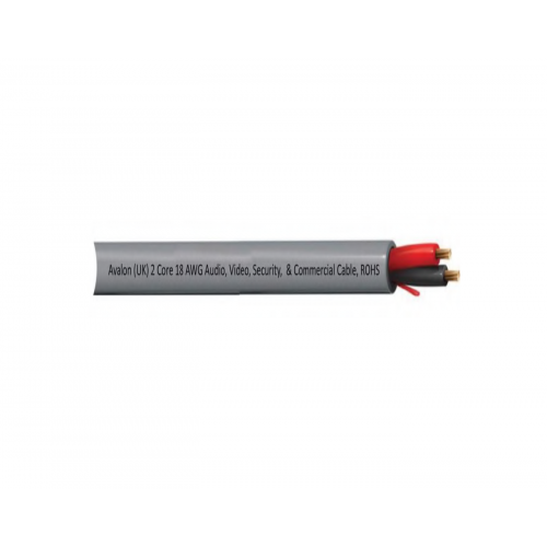 Avalon AN2C-AV18GY-305MT 2 Core, 18 AWG, BC, UTP, CMR - Security and Sound Cable