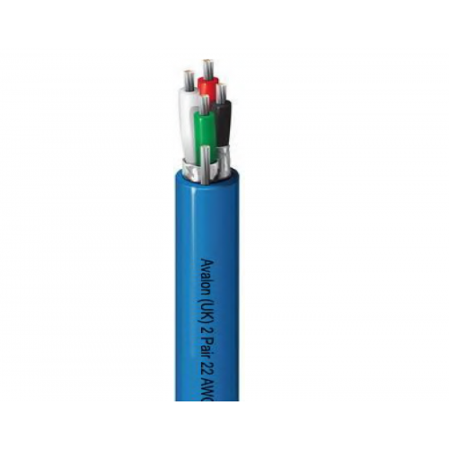 Avalon (AN2P-AV22BL-305MT-LSZH) 2 paires, 22 AWG, PO, feuille individuelle, LSZH - Câble audio, de contrôle et d'instrument
