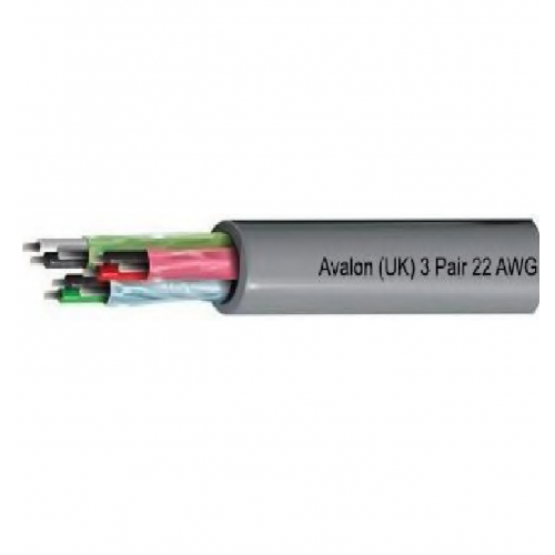 Avalon (AN3P-AV22GY-305MT-LSZH) 3 paires, 22 AWG, PO, feuille individuelle, CMG-LS, LSZH - Câble audio, de contrôle et d'instrument