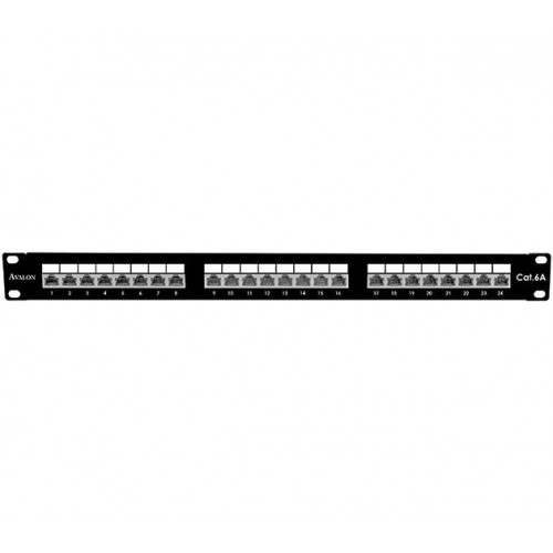 Avalon (ANC6ASPP-24) CAT.6A SHIELDED 24 PORT PATCH PANEL