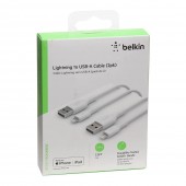 Belkin CAA001bt-1M-WH-2Pk Lightning to USB-A Cable, 1M, White (2-Pack)