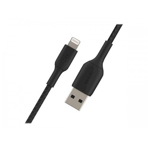 Belkin CAA002bt-2M-BK Câble Lightning vers USB-A tressé (1 M, Noir)