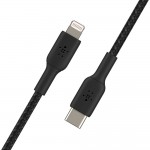 Belkin CAA004bt2MBK Braided  Lightning to USB-C Cable_Braided, 2M, Black