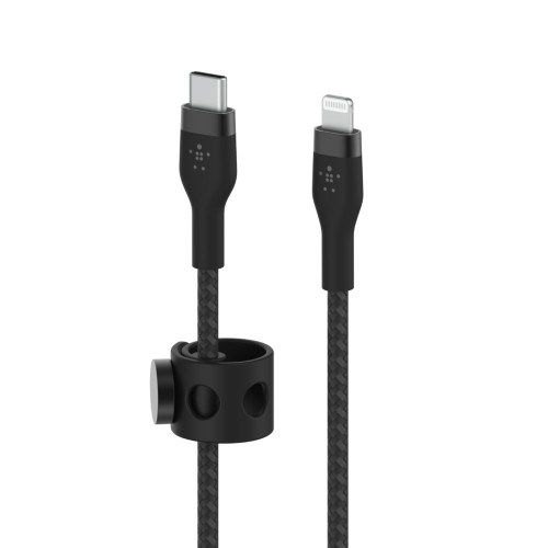 Belkin CAA011bt-1M-BK Câble en silicone tressé avec connecteur Lightning, 1 M, noir