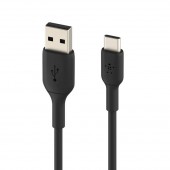 Belkin CAB008bt3MBK Flex USB-A to USB-C Silicone Cable, 3M, Black