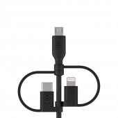 Belkin CAC001bt1MBK Universal Cable with Micro-USB, USB-C and Lightning Connector