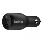 Belkin CCB002bt-BK Dual USB-C Car Charger 36W