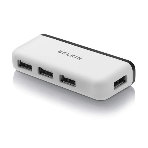Belkin Hub BL-HUB-USB2.0-WHT 4-Port Travel Hub - F4U021bt