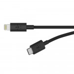 Belkin F8J239bt04-BLK Mixit Lightning to USB-C Cable 1.2 m, Black