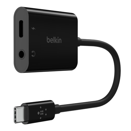 Belkin Adapter BL-A004-USBC-ADP RockStar 3.5mm Audio + USB-C Charge Adapter - NPA004btBK