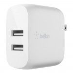 Belkin WCB002myWH BOOST CHARGE™ Dual USB-A Wall Charger 24W, White