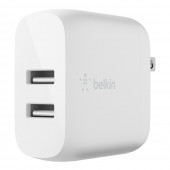 Belkin WCB002myWH BOOST CHARGE™ Dual USB-A Wall Charger 24W, White