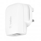 Belkin WCB008myWH 32W AC CHARGER, 20W USB-C, 12W USB-A, WHT