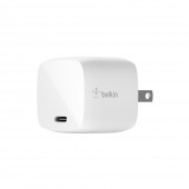 Belkin WCH001myWH WALL CHARGER 1x30W USB-C GaN, WHITE