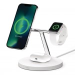 Belkin WIZ009MYWH MagSafe 3-in-1 15W Wireless Charger White