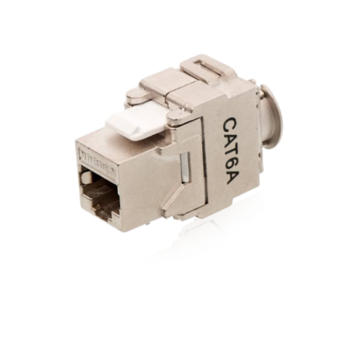 Cat 6A Shielded Keystone Jack Tool less 180D