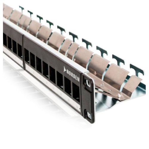 Outil vierge pour panneau de brassage blindé Cat 6A, moins 24 ports