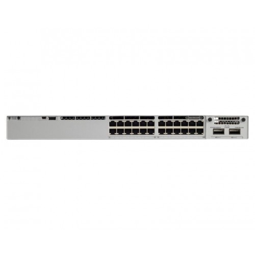 Cisco (C9300-24UX-E) Catalyst 9300 Switch, Network Advantage, 24 mGig UPoE Ports