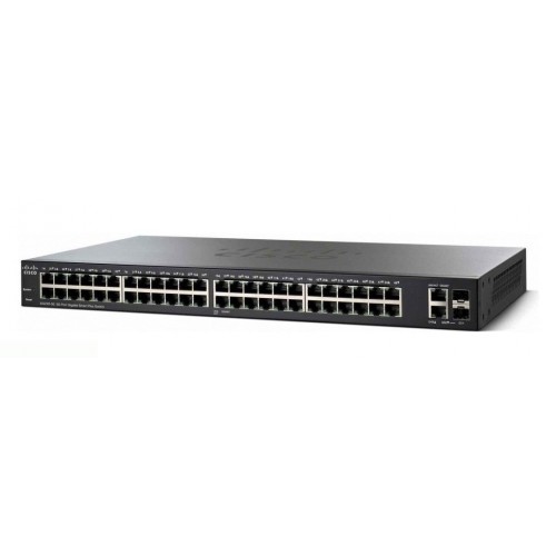 Cisco SG200-50P Switch intelligent pour petites entreprises, 48 ​​ports combo Mini GBIC Gigabit/2, PoE