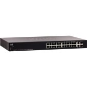 Cisco (SG250X-24-K9-NA) SG250X-24 Smart Switch, 24 Gigabit/4 10 Gigabit Ports