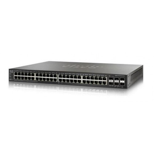 Cisco SG350X-48MP Stackable Managed Switch, 48 Gigabit PoE+ with 2 10Gig/10Gig SFP+ Combo and 2 SFP+ Ports, 740w PoE