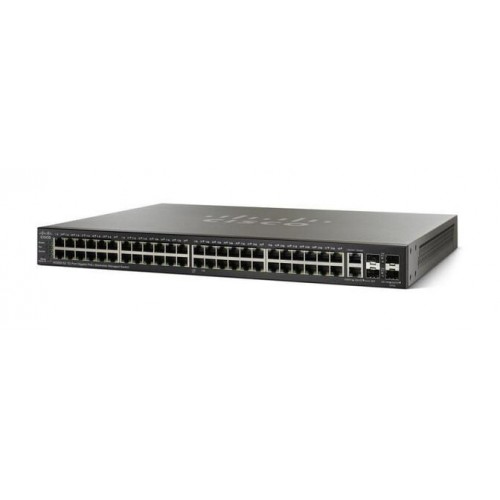 Commutateur administrable empilable Cisco SG500-52, ports Ethernet 48 Gigabit et 4 Gigabit