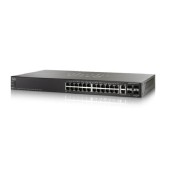 Cisco SG550X-24MP Stackable Managed Switch, 24 Gigabit PoE+ and 4 10Gig Ethernet Ports, 382w PoE