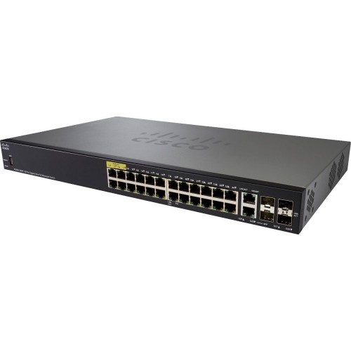 Commutateur administrable Cisco Small Business SG350-28P, 24 Gigabit avec 2 Gigabit SFP Combo et 2 ports SFP, 382 W PoE