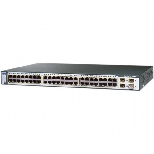 Cisco (WS-C3750-48TS-S) Catalyst 3750 Network Switch