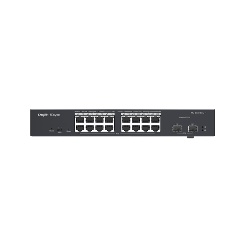 RUIJIE RG-ES218GC-P Cloud Managed Smart POE Switch 18 Port Gigabit, 16 Port POE 240W