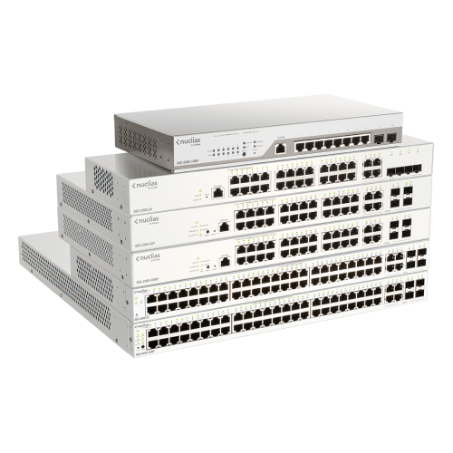 سلسلة محولات D-Link (DBS-2000) Nuclias Cloud Managed Switches