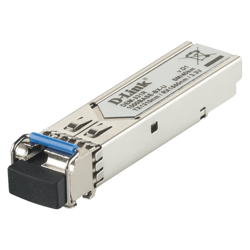D-Link (DEM-331R) Émetteur-récepteur SFP monomode 1000BASE-BX-U 40 km (TX-1310/RX-1550 nm)
