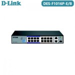 D-Link DES-F1016P-E/B 16-port 10/100Base-T Unmanaged Long Range Switchs