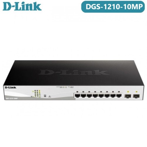 D-Link DGS-1210-10MP 8-Port Gigabit Switch