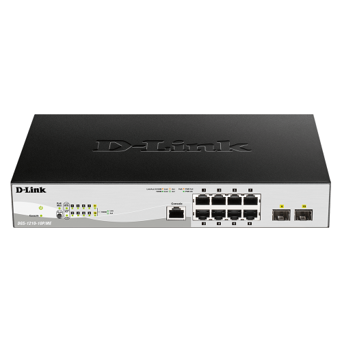 D-Link (DGS-1210-10P/ME) 10-Port Gigabit PoE Metro Ethernet Switch