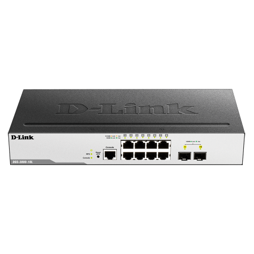 Commutateur Gigabit géré de couche 2 à 10 ports D-Link (DGS-3000-10L)
