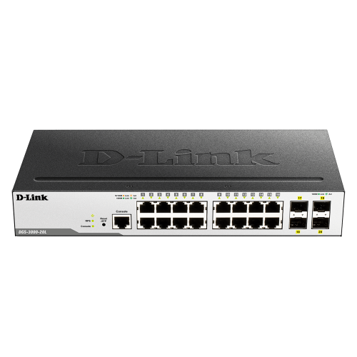 D-Link DGS-3000-20L 20-Port Layer-2 Managed Gigabit Switch