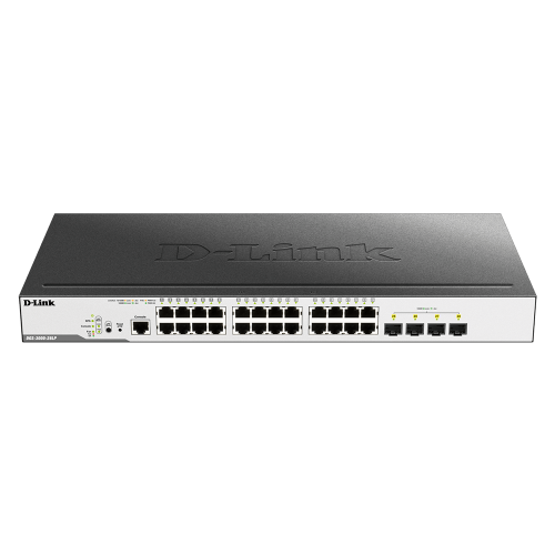 Commutateur Gigabit géré de couche 2 à 28 ports D-Link (DGS-3000-28LP)