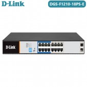 D-Link DGS-F1210-18PS-E Layer 2 Gigabit Managed Long Range PoE+ Surveillance Switch