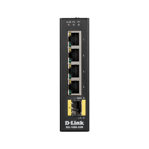 D-Link (DIS-100G-5SW) 5-Port Gigabit Unmanaged Industrial Switch