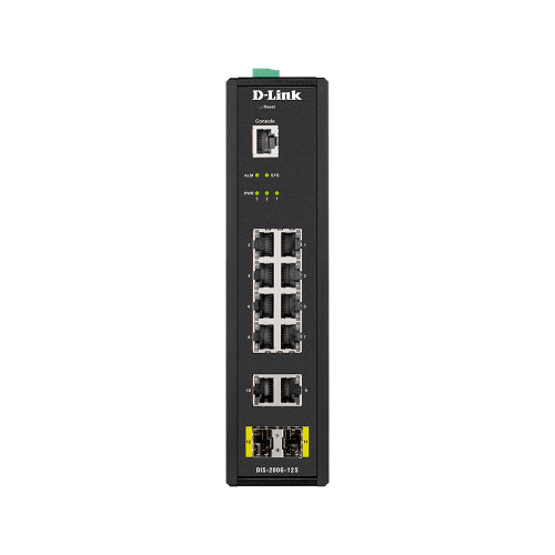 D-Link (DIS-200G-12S) 12-Port Gigabit Smart Managed Industrial Switch