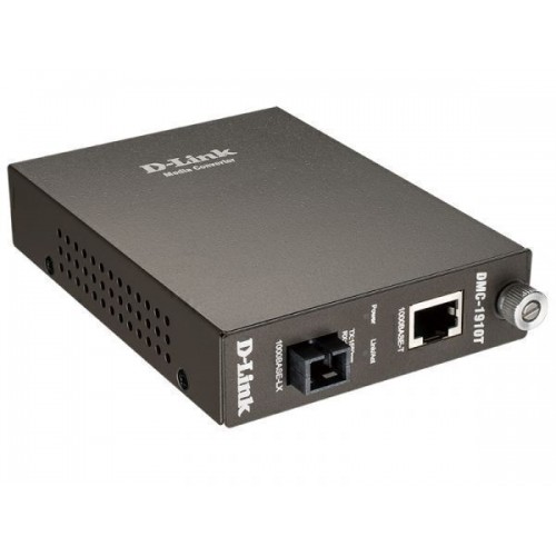 Module convertisseur de média paire torsadée 1000BASE-T vers fibre monomode 1000BASE-LX (10 km, SC) D-Link (DMC-1910T)