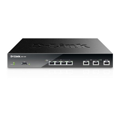Routeur à services unifiés D-Link (DSR-500) 4 x Gigabit LAN, 2 x Gigabit WAN