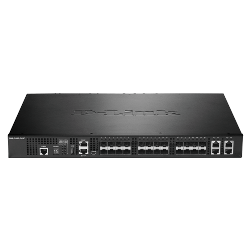 D-Link (DXS-3400-24SC) 24-Port Layer 3 Stackable 10 Gigabit Fiber Managed Switch