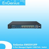 Engenius 8-Port Managed Gigabit PoE+ Switch EWS5912FP