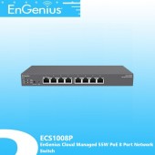 EnGenius ECS1008P Cloud Managed 55W PoE 8 Port Network Switch