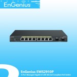 EnGenius EWS2910P 8-Port Managed Gigabit 61.6W 802.3af Compliant PoE Switch